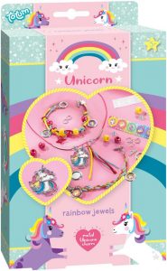 unicorn cadeau,unicorn regenboog sieraden maken,unicorn rainbow jewels totum