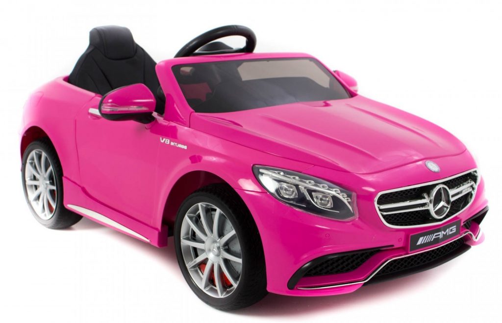 prinsessencadeaus,roze auto voor kinderen,elektrische auto,mercedes kinderauto