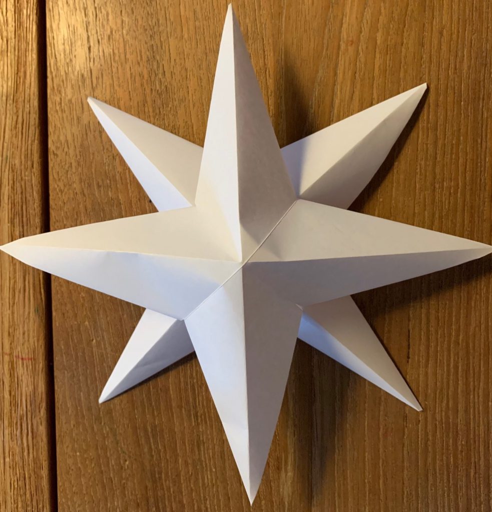 kerst knutselen,ster maken,3d ster vouwen,ster origami,kerstster maken