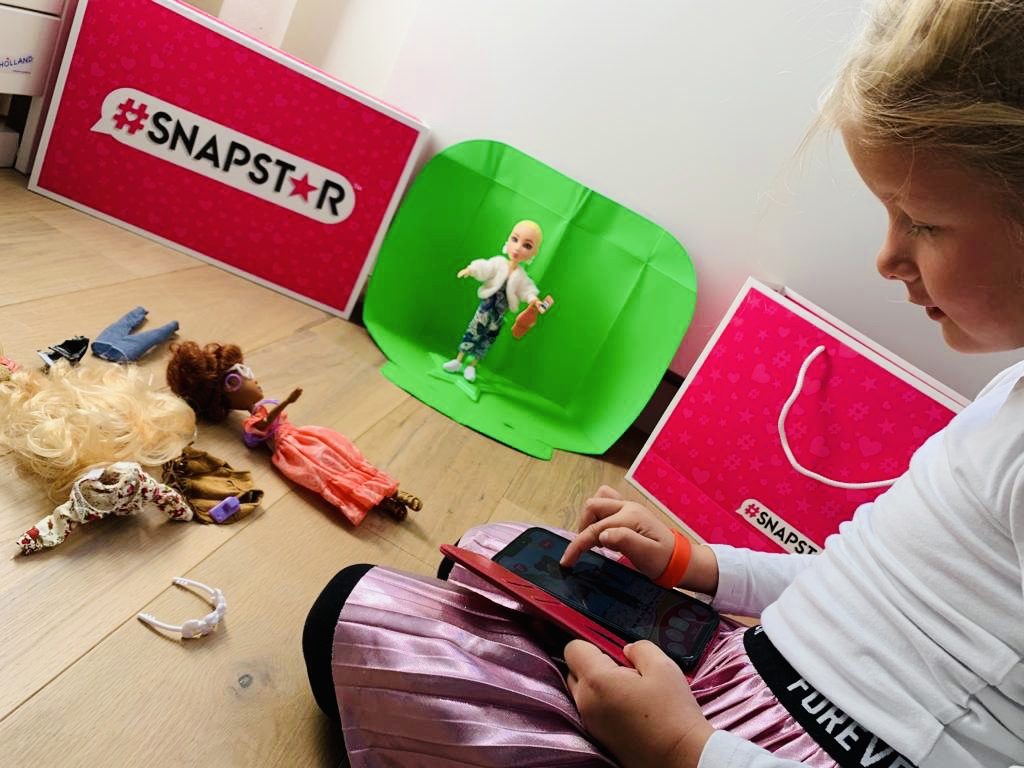 cadeau meisje 5 jaar,poppen,snapstar poppen,green screen,snapstar studio app,speelgoed meisje 5 jaar,speelgoed meisje vijf jaar