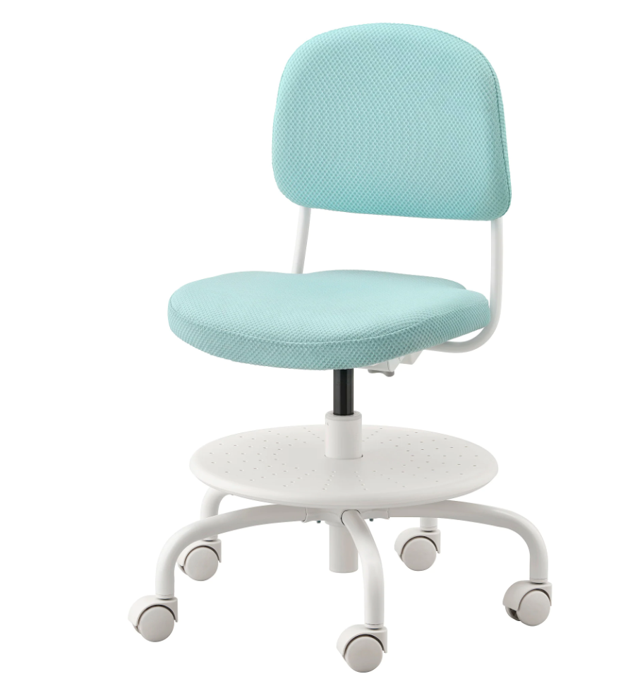 vimund bureaustoel blauw,bureaustoel ikea,ergonomische kinder bureaustoel,blauwe kinder bureaustoel,verstelbare bureaustoel kind