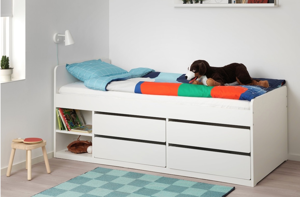 kinderbedbedmetlades Jongens en meiden