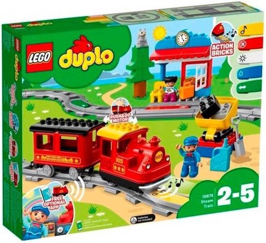 LEGO DUPLO Stoomtrein 10874,speelgoed kind 2 jaar,speelgoed kind 3 jaar,speelgoed kind 4 jaar,speelgoed kind 5 jaar