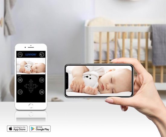 luvion grand elite 3 connect,babyfoon met app en camera,goede babyfoon met app,babyfoon met camera