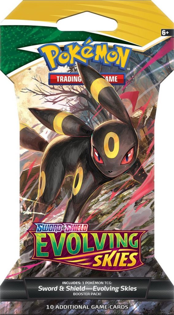 pokemon kaarten sword shield evolving skies,pakje pokemon kaarten,klein cadeautje schoen,klein goedkoop sinterklaascadeautje