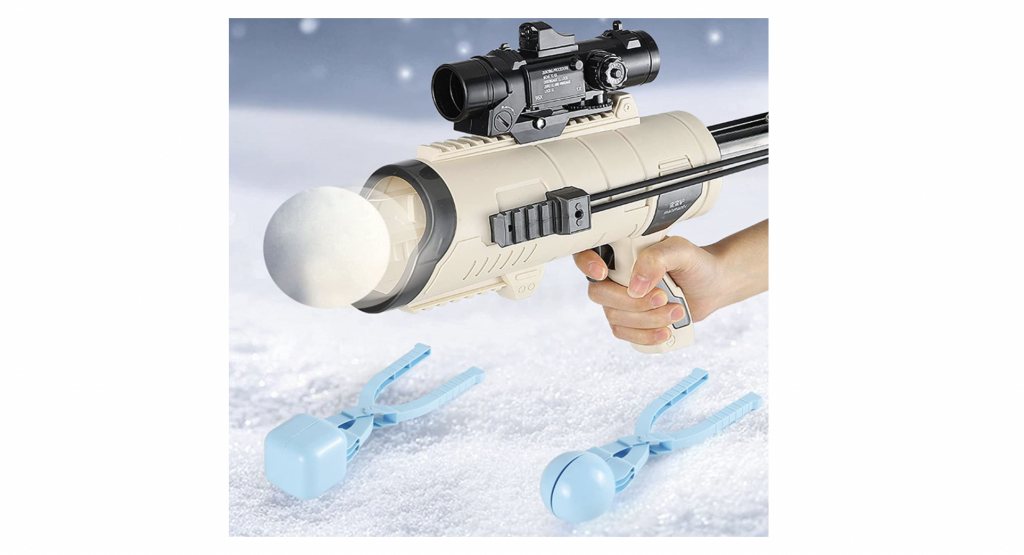 sneeuwballen gun,sneeuw gun,sneeuwballen launcher,sneeuw spelletjes,tips sneeuw met kinderen