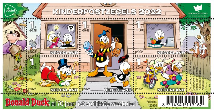 kinderpostzegelactie 2022,kinderpostzegels donald duck