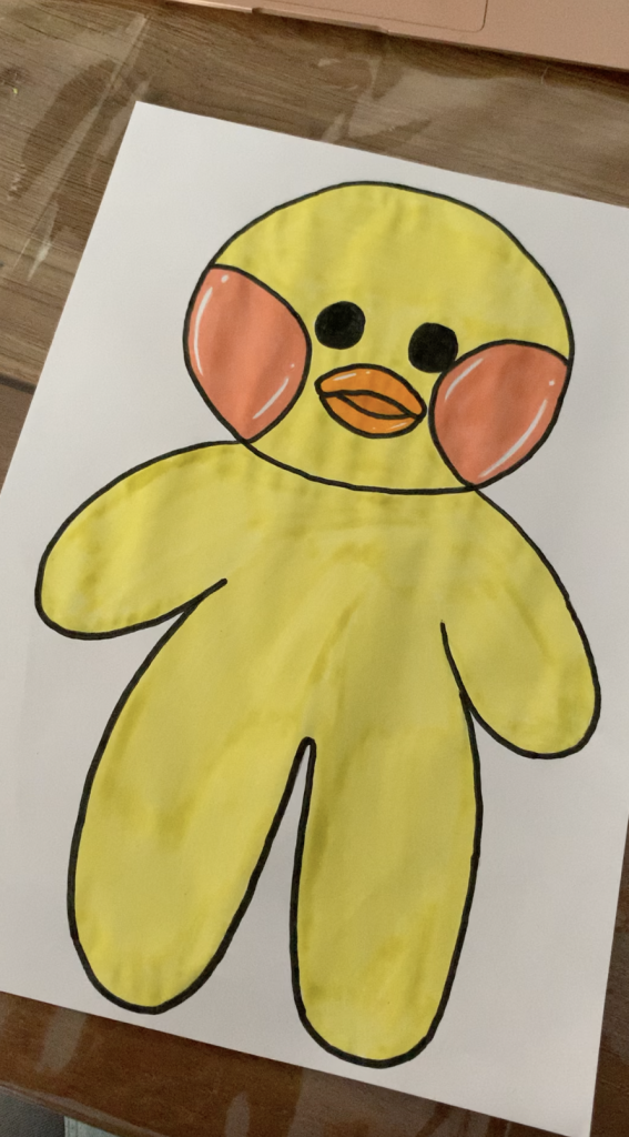 paper duck maken,paper duck kleurplaat,paper duck tekenen,zelf een paper duck maken tiktok