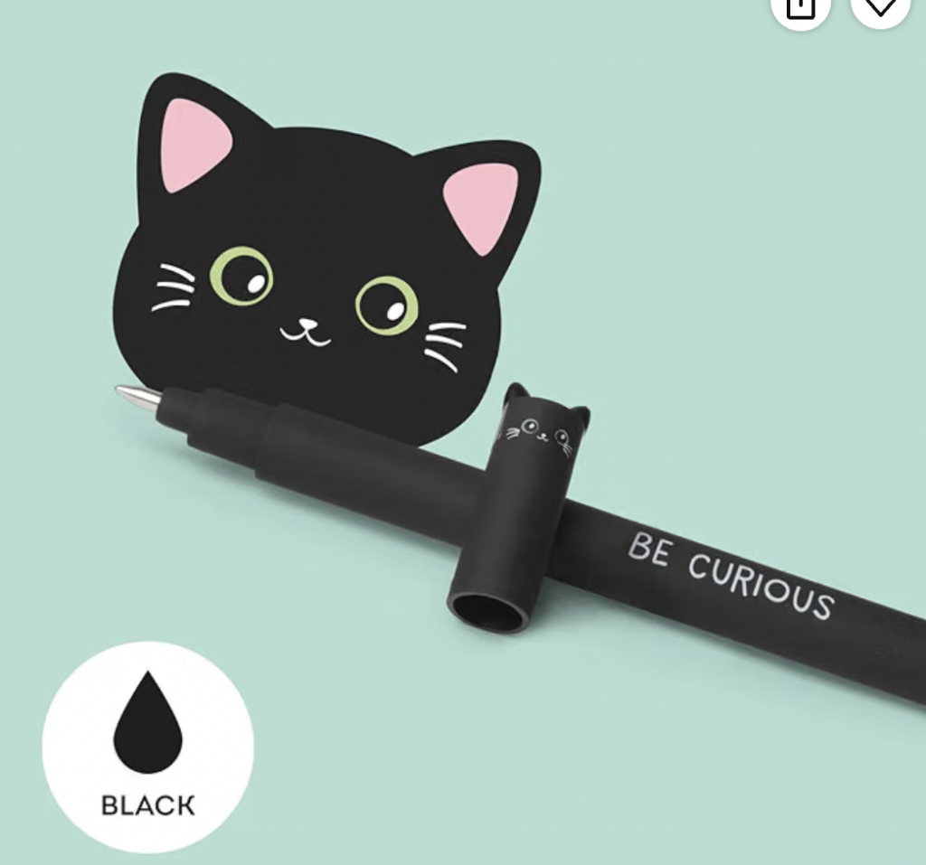 legami uitwisbare pen zwarte kat